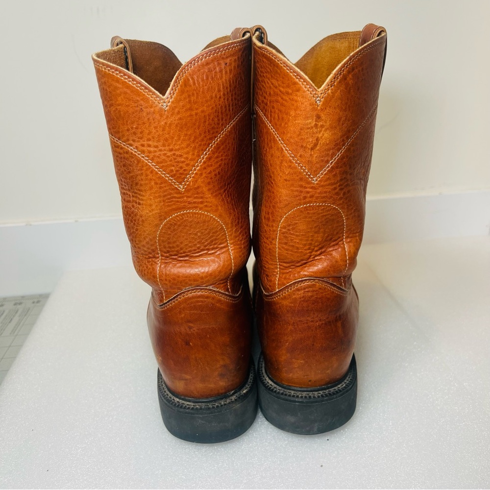 Justin Leather Roper Work Boots 11.5 - Picture 8 of 8